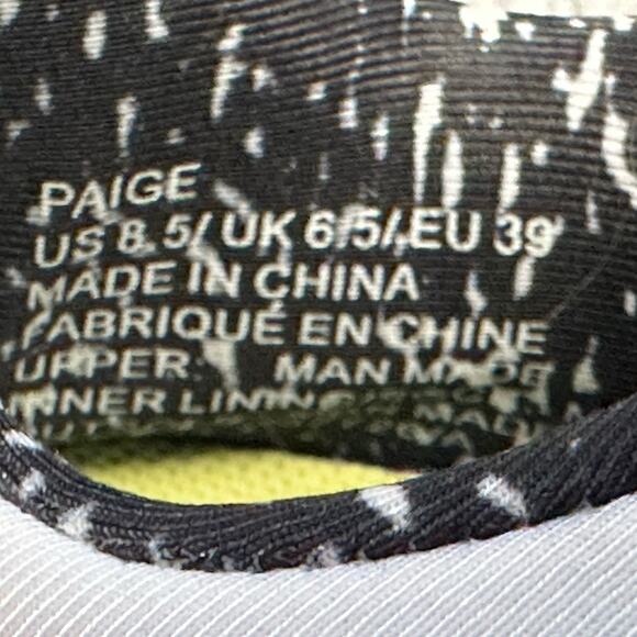 Fabletics Paige Black White Yellow Pink Athletic Sneakers Size 8.5 Gym Workout - Picture 10 of 10